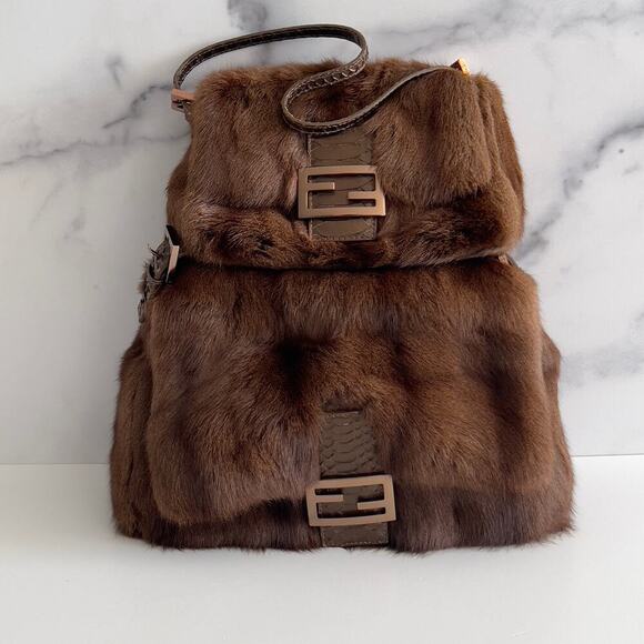 Fendi baguette mini mamma cute squirrel fur - Picture 14 of 14